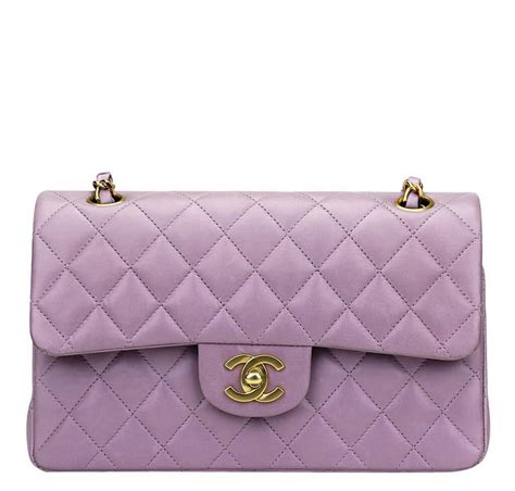 chanel purple flap bag|chanel full flap bag.